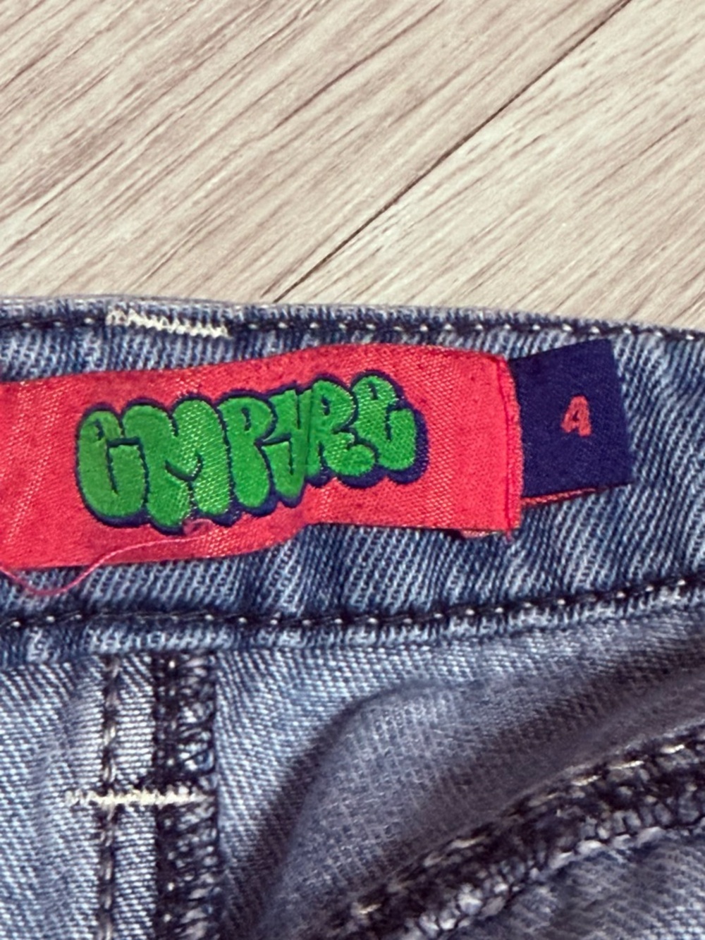 Empyre Blue Wide Leg Flare Jeans Denim Skater Graffiti style - Picture 7 of 11